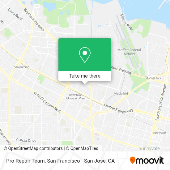 Pro Repair Team map