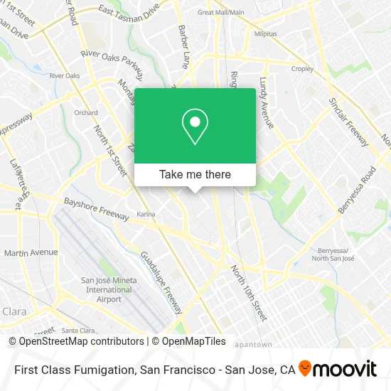First Class Fumigation map