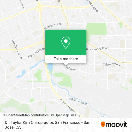 Dr. Taylor Kim Chiropractor map