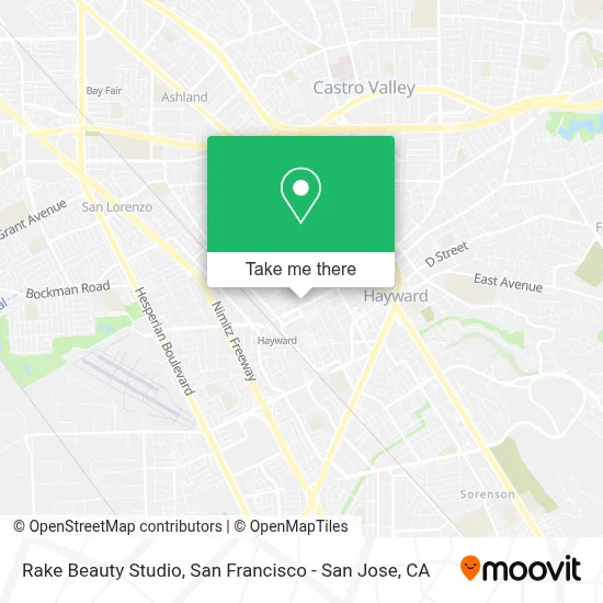 Rake Beauty Studio map