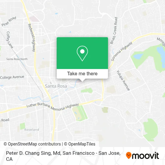 Peter D. Chang Sing, Md map