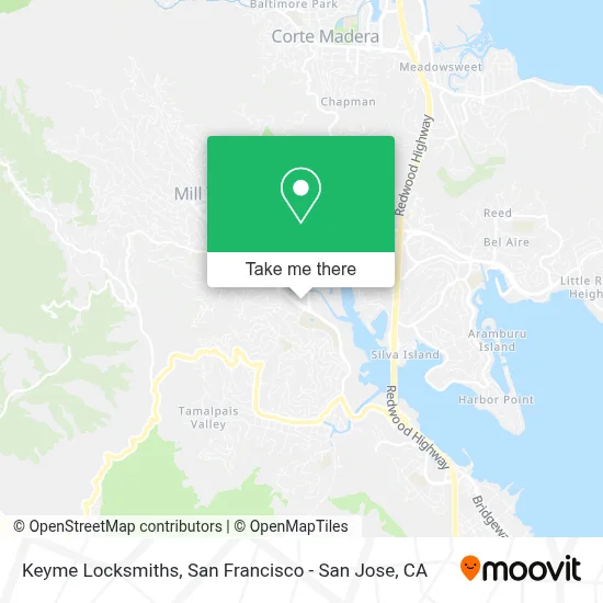 Keyme Locksmiths map