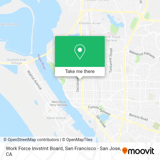 Work Force Invstmt Board map