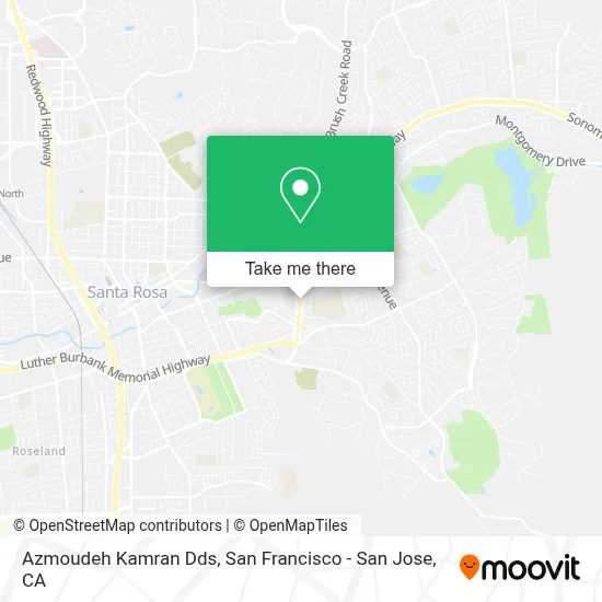 Azmoudeh Kamran Dds map