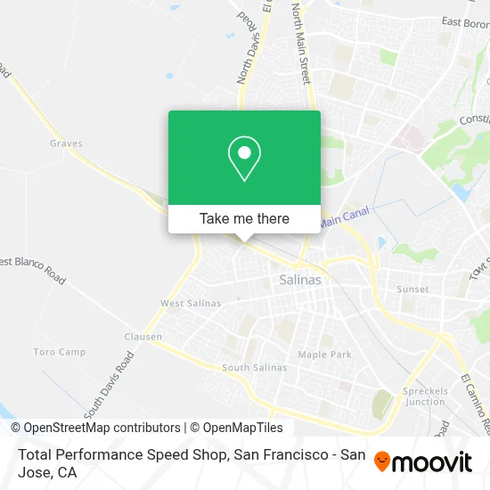 Total Performance Speed Shop map
