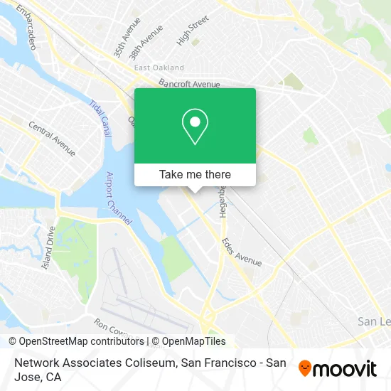 Network Associates Coliseum map