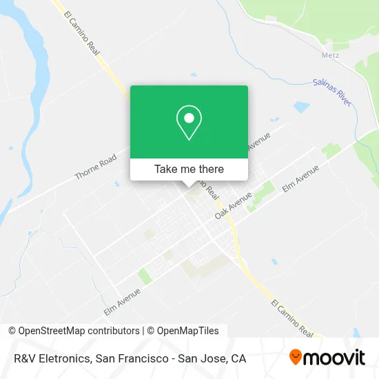 R&V Eletronics map