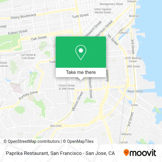 Paprika Restaurant map