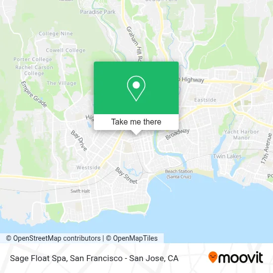 Sage Float Spa map