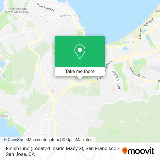 Finish Line (Located Inside Macy'S) map