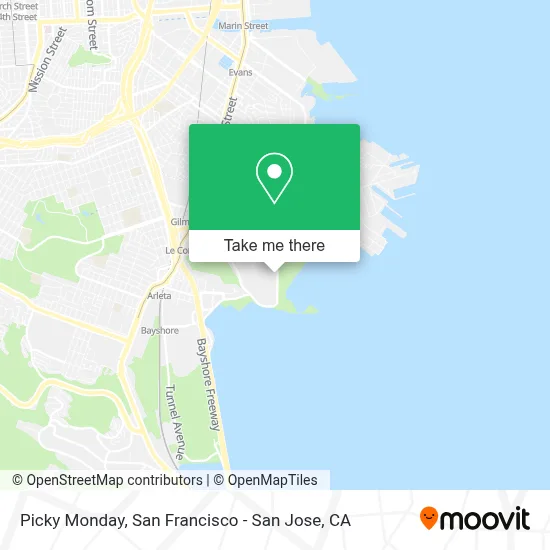 Picky Monday map