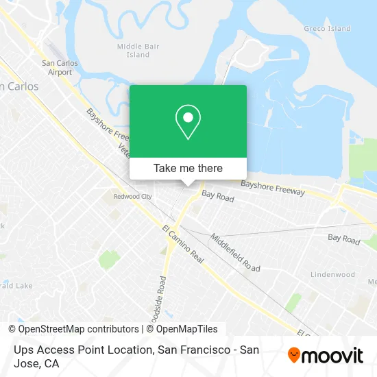 Ups Access Point Location map