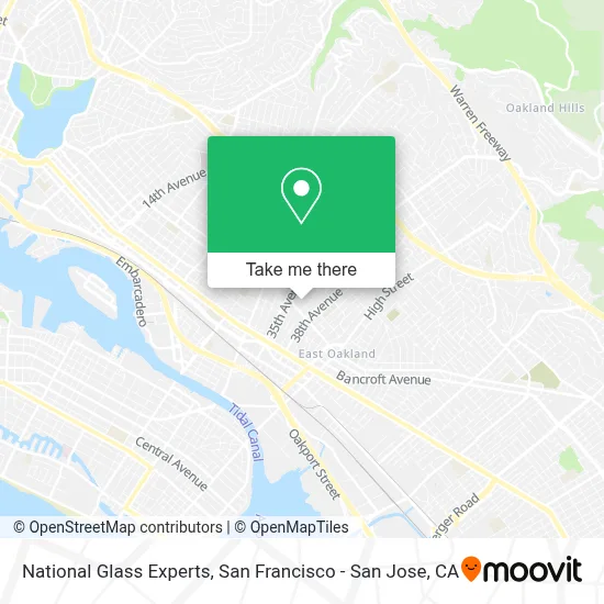 National Glass Experts map