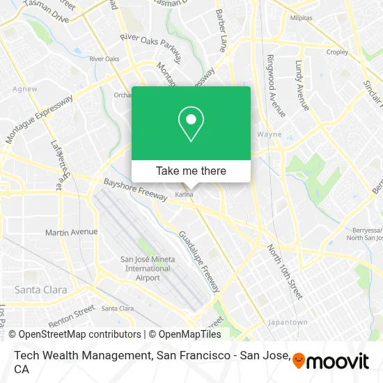 Tech Wealth Management map