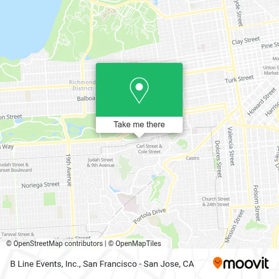 B Line Events, Inc. map