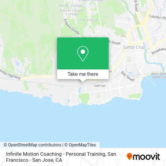 Infinite Motion Coaching - Personal Training map