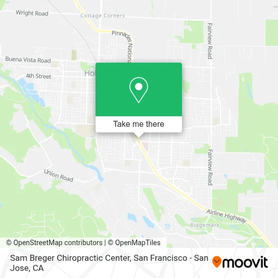 Sam Breger Chiropractic Center map