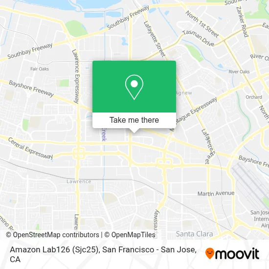 Amazon Lab126 (Sjc25) map