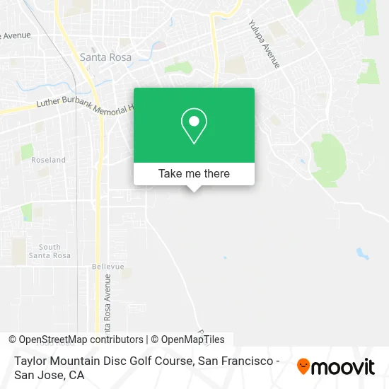 Taylor Mountain Disc Golf Course map