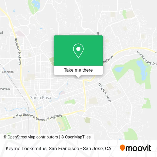 Keyme Locksmiths map