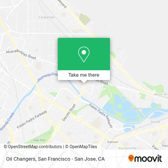 Oil Changers map