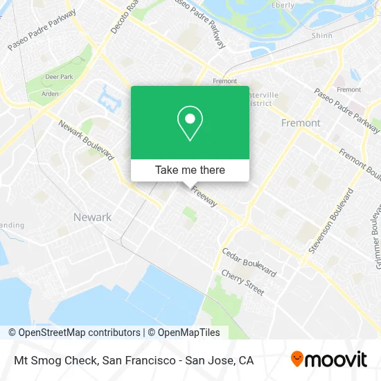Mt Smog Check map