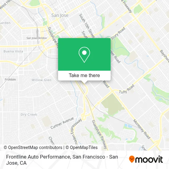 Frontline Auto Performance map