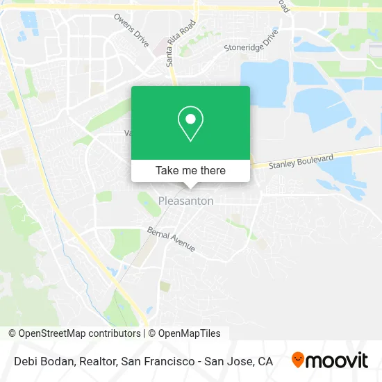 Debi Bodan, Realtor map