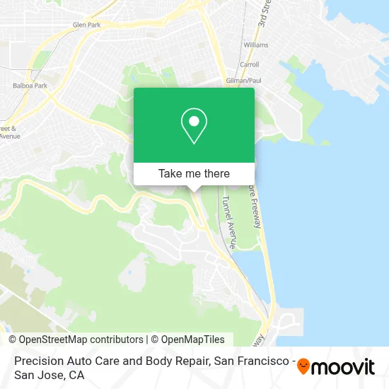 Precision Auto Care and Body Repair map