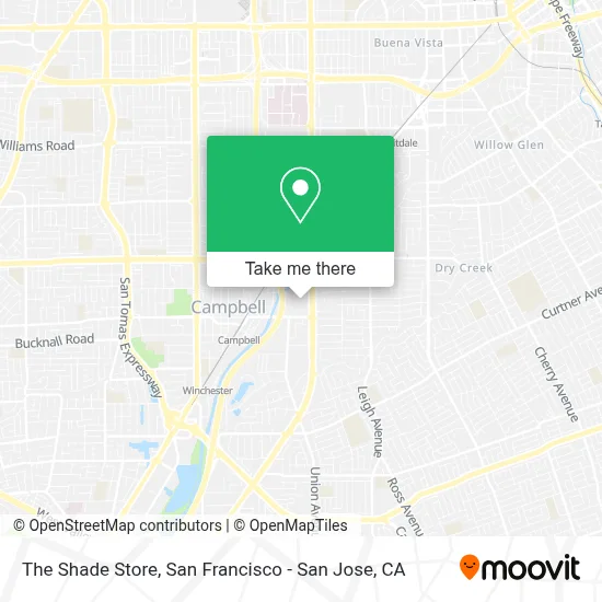 The Shade Store map