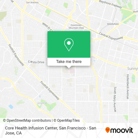 Core Health Infusion Center map