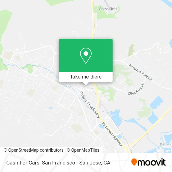 Cash For Cars map