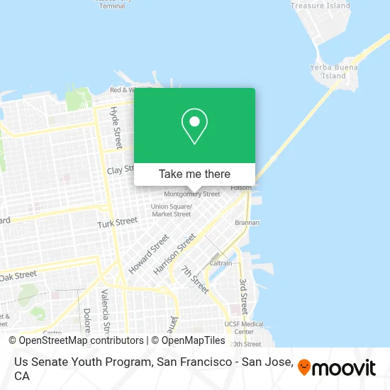 Us Senate Youth Program map