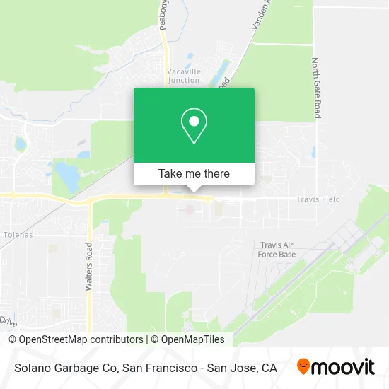 Solano Garbage Co map