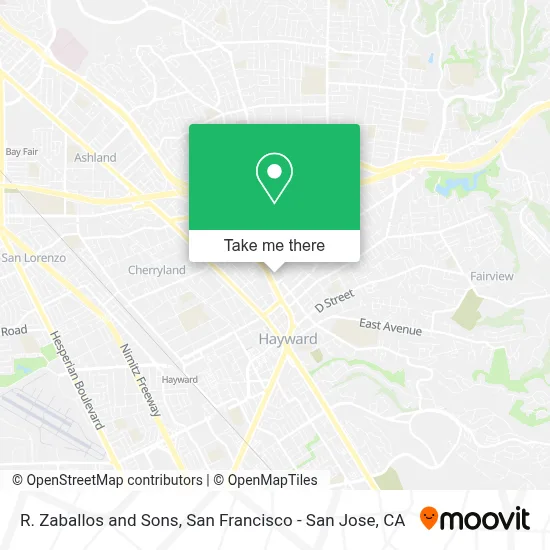 R. Zaballos and Sons map