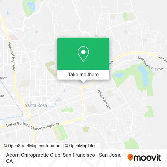 Acorn Chiropractic Club map