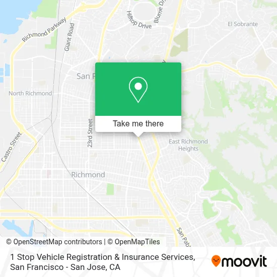 1 Stop Vehicle Registration & Insurance Services map