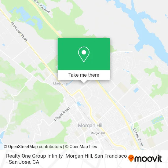 Realty One Group Infinity- Morgan Hill map