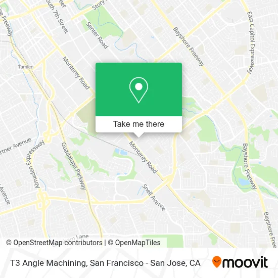 T3 Angle Machining map
