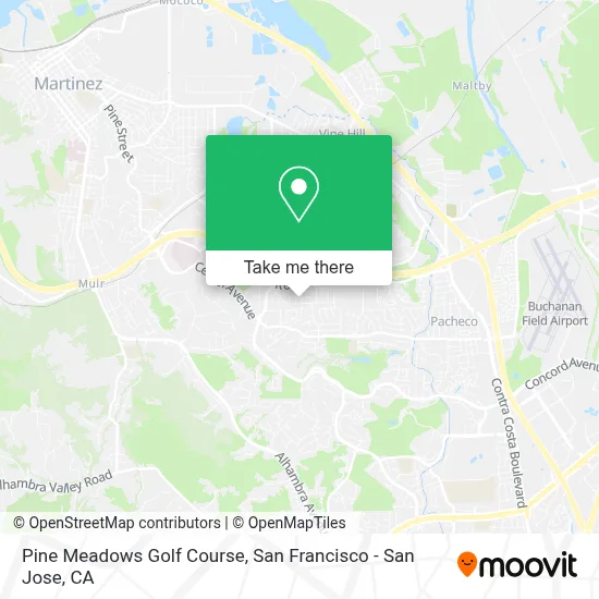 Pine Meadows Golf Course map