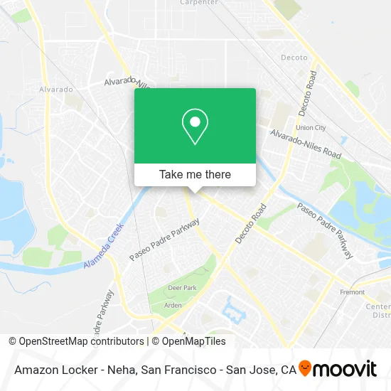 Amazon Locker - Neha map