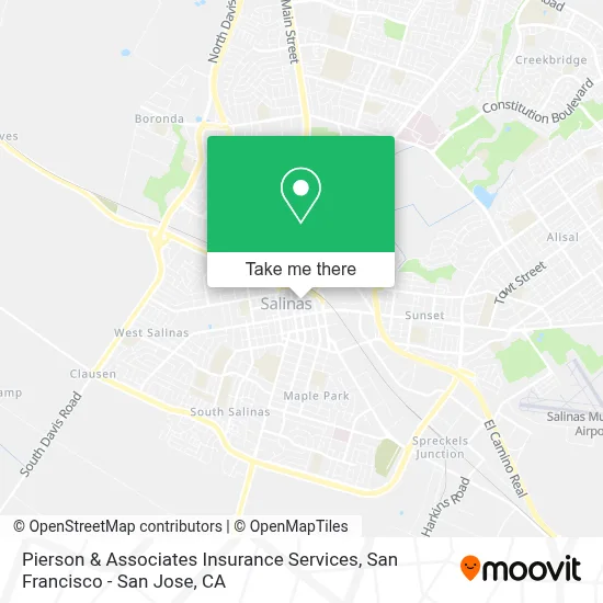 Pierson & Associates Insurance Services map