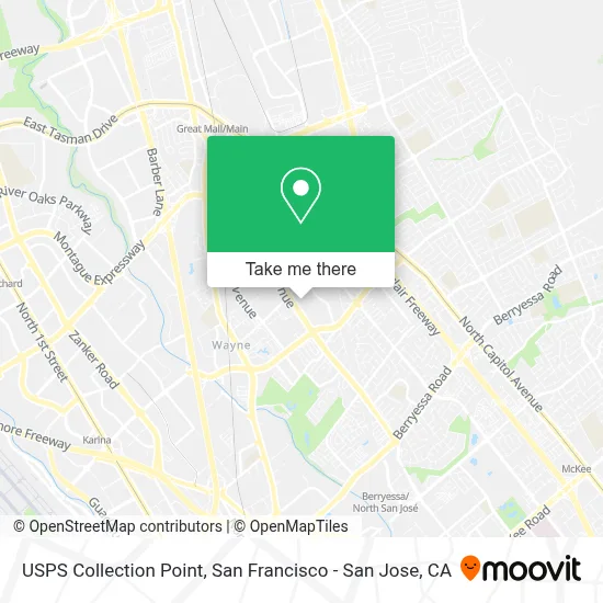 USPS Collection Point map