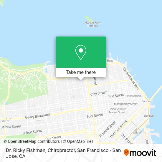 Dr. Ricky Fishman, Chiropractor map