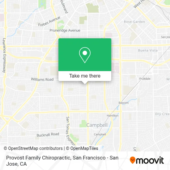 Provost Family Chiropractic map