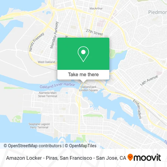 Amazon Locker - Piras map
