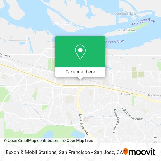 Exxon & Mobil Stations map