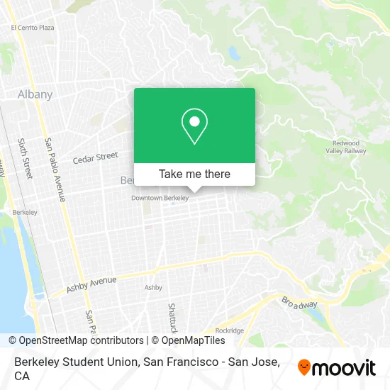 Berkeley Student Union map