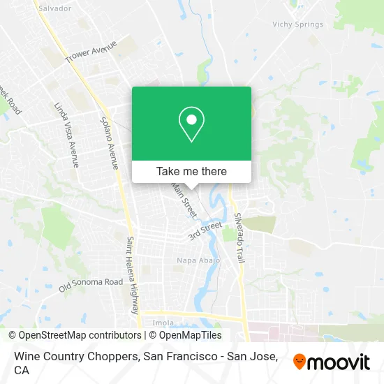 Wine Country Choppers map