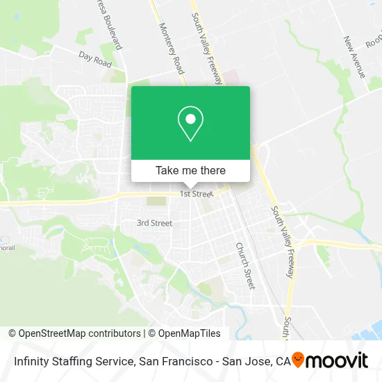 Infinity Staffing Service map